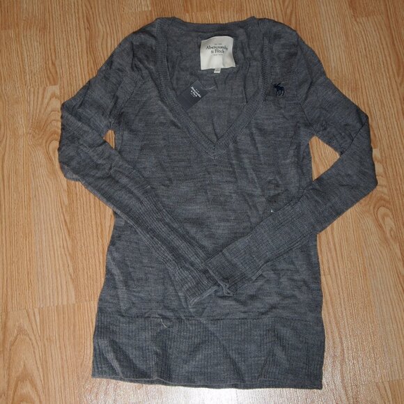 Abercrombie & Fitch Sweaters - Vintage Abercrombie and Fitch V-Neck Sweater Y2K